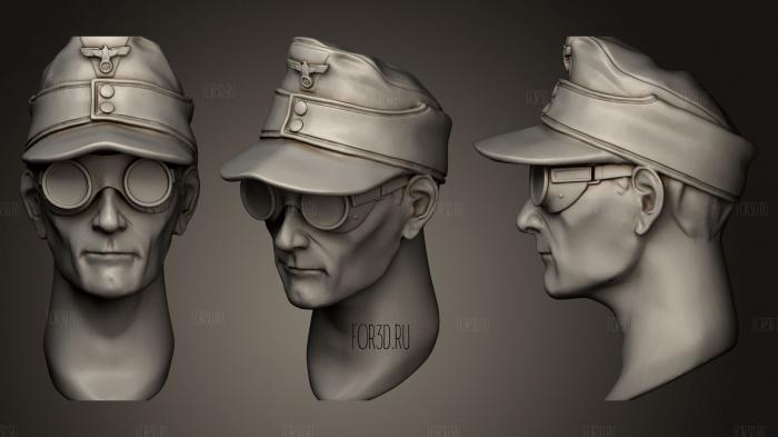 Головы немецких солдат 9 3d stl модель для ЧПУ
